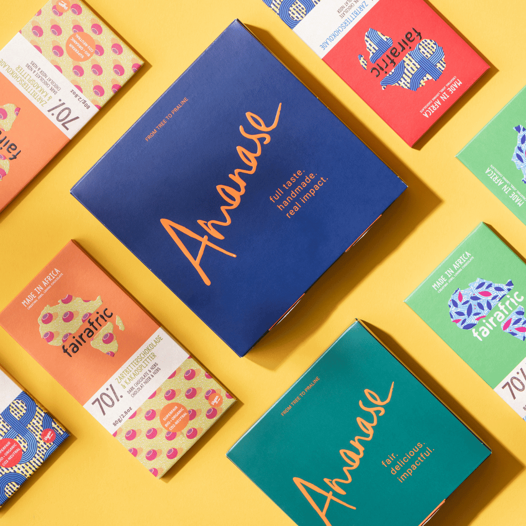 Amanase x fairafric Set Schokolade – Bio Vegan Fair